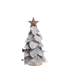 Christmas Tree w. star H25.5/D15 cm nature