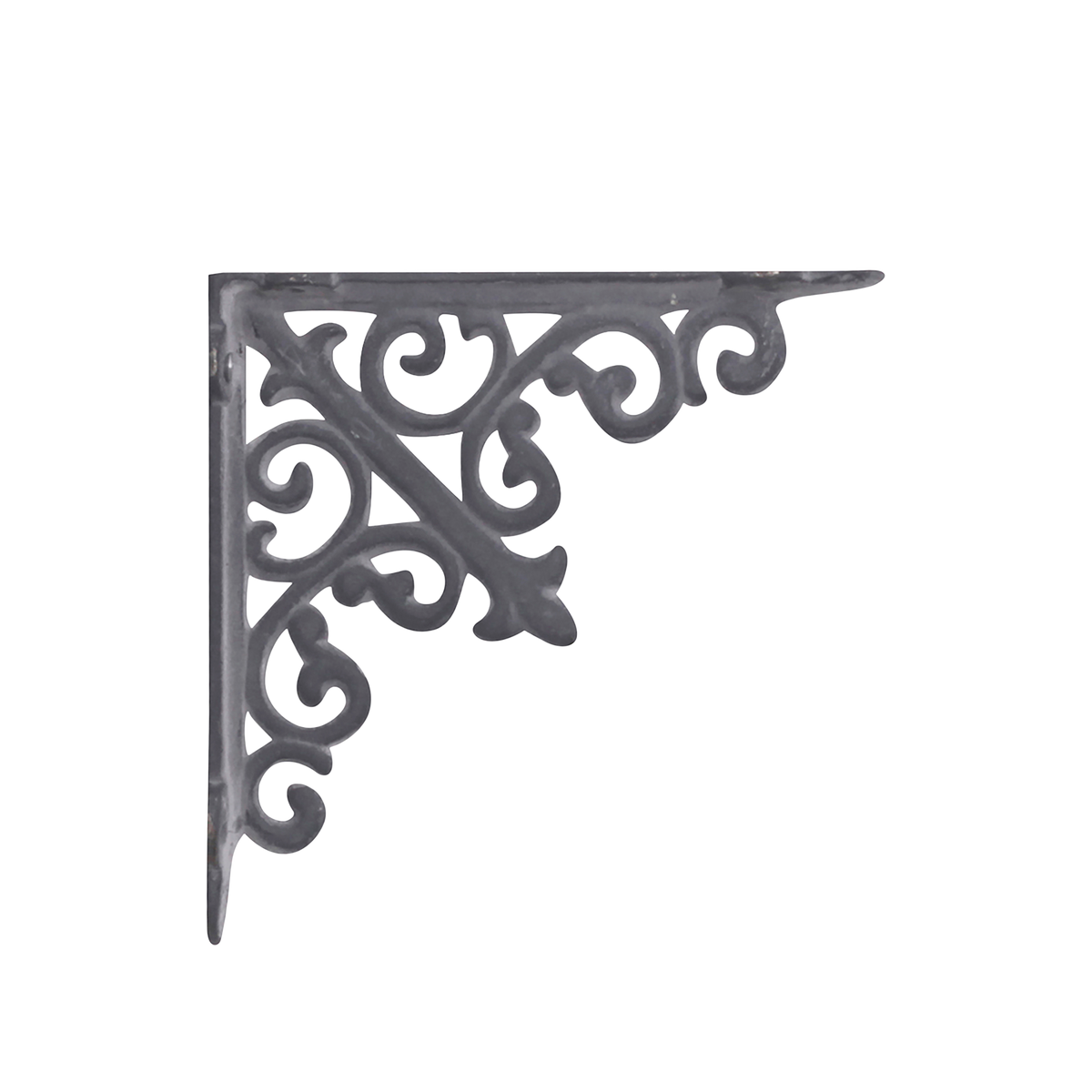 Shelf Bracket w. French Fleur-de-lis H15/W15 cm antique grey