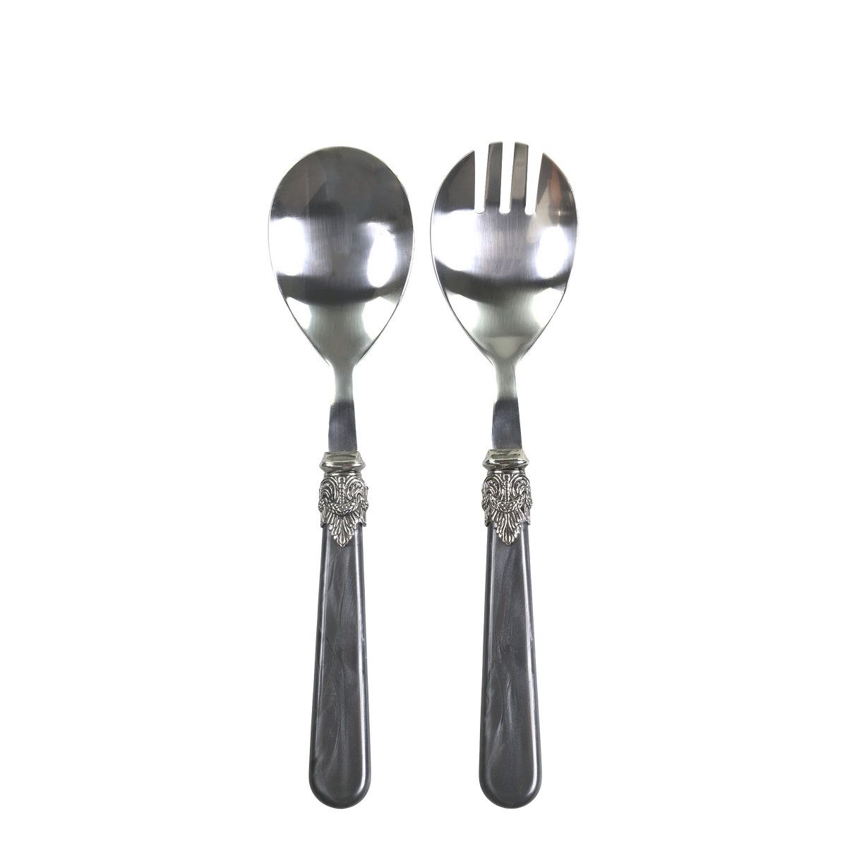 Linas Salad Servers set of 2 L21 cm antique coal