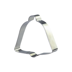 Cookie Cutter bell H2/L6.5/W6.5 cm silver