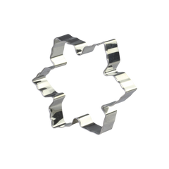 Cookie Cutter ice crystal H2/D7.5 cm silver