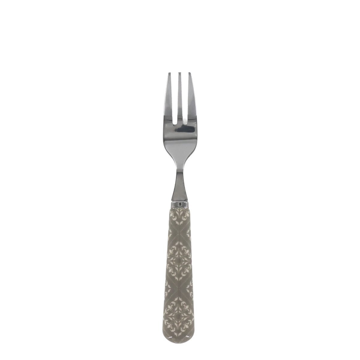 Linas Cake Fork w. pattern L15.5 cm French grey