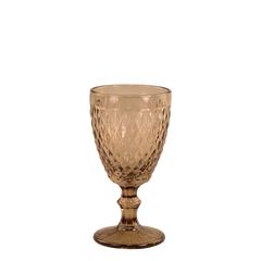 Saint-Émilion Wine Glass w. pattern H15.5/D8.5 cm honey