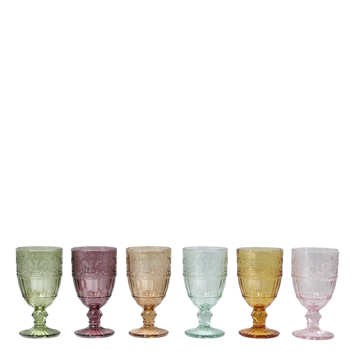 Saint-Émilion Wine Glass w. pattern H14.5/D7.5 cm assorted colours