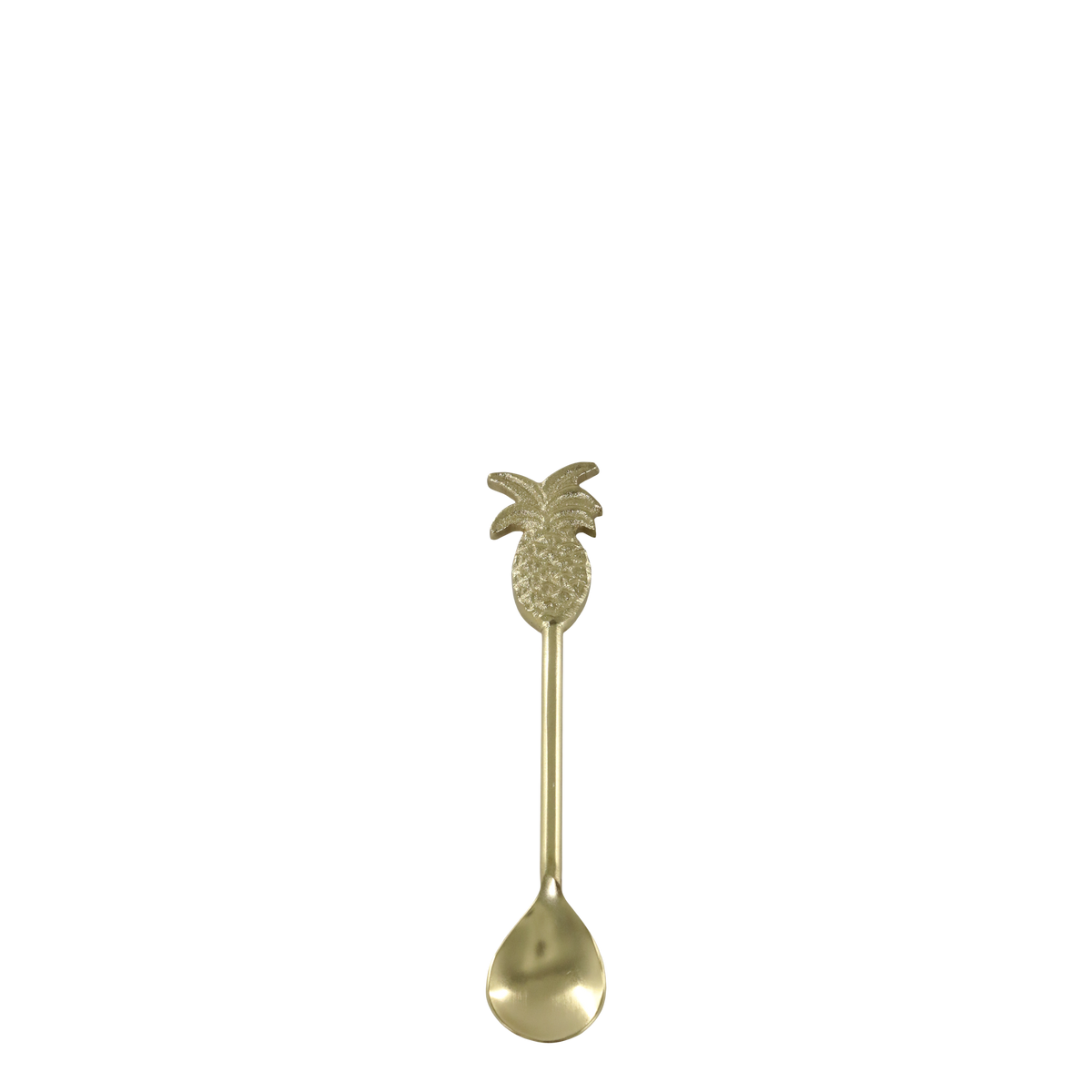 Spoon w. pineapple H14 cm antique brass