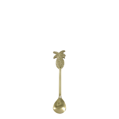 Spoon w. pineapple H14 cm antique brass