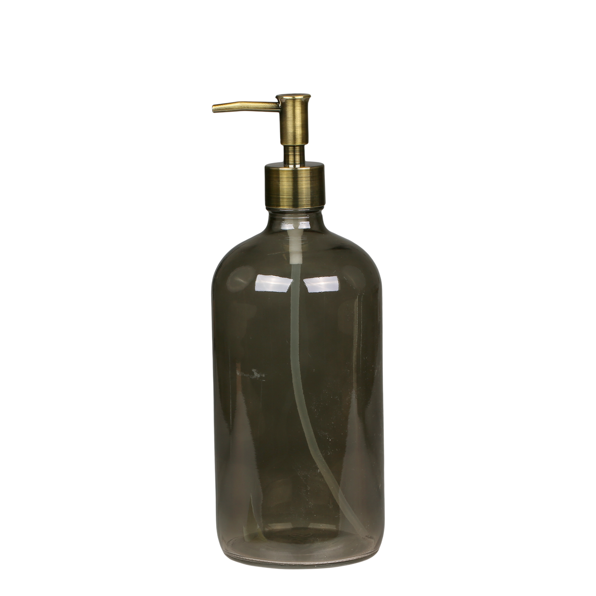 Bottle w. 2 pumps 1000 ml. H26/D9.5 cm coal