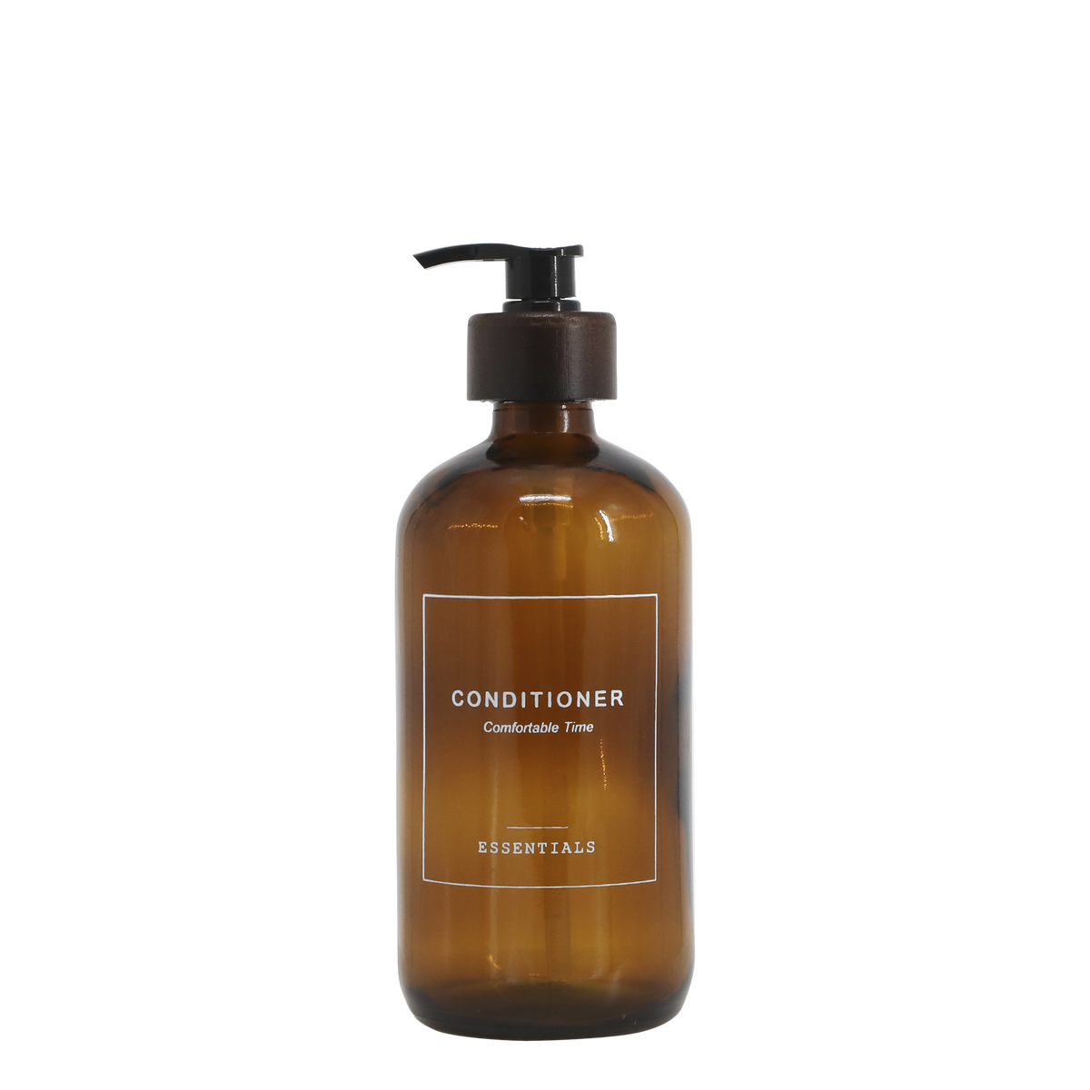 Bottle w. pump Conditioner 500 ml H21.5/D7.5 cm mocca