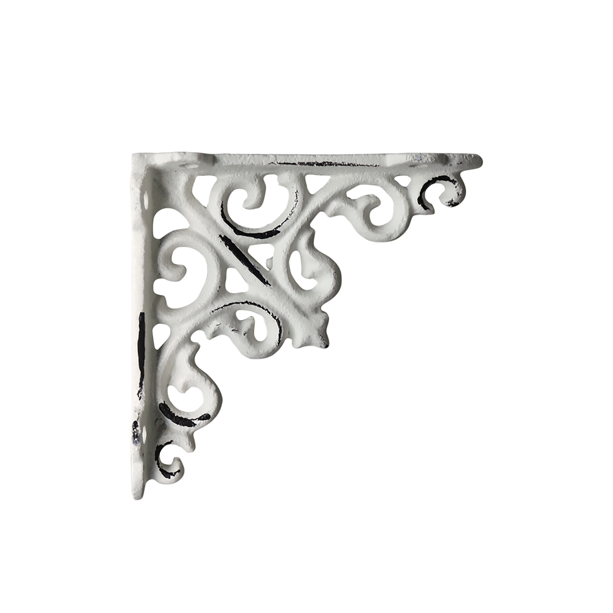 Shelf bracket H10/L10/W3.5 cm antique cream