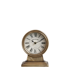 Table Clock H21.5/L16/W9 cm antique brass