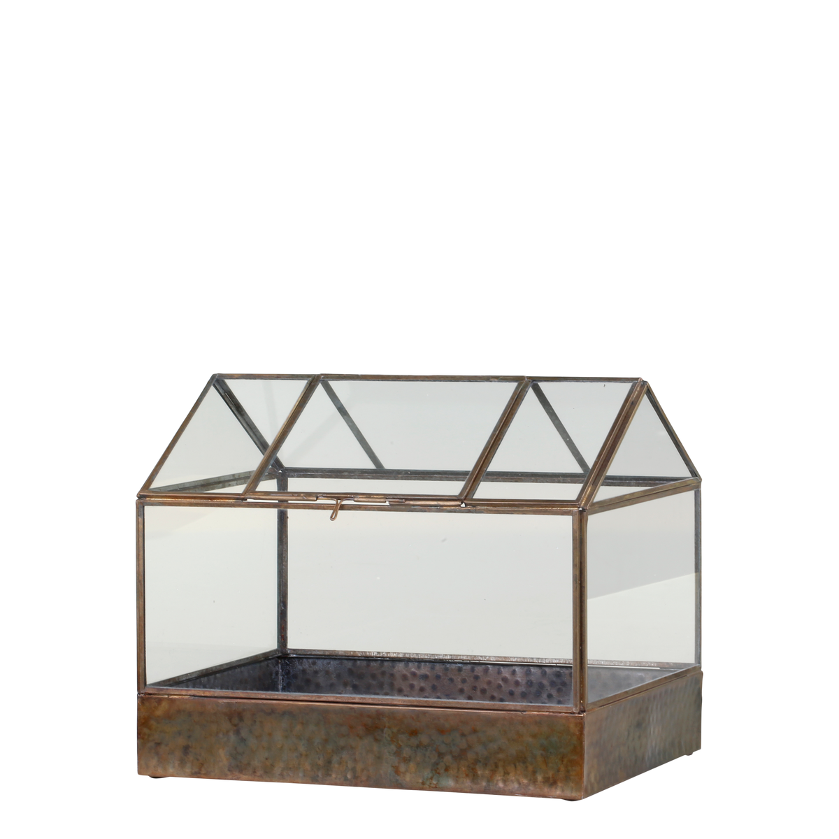 Greenhouse H25/L30.5/W20.5 cm antique brass