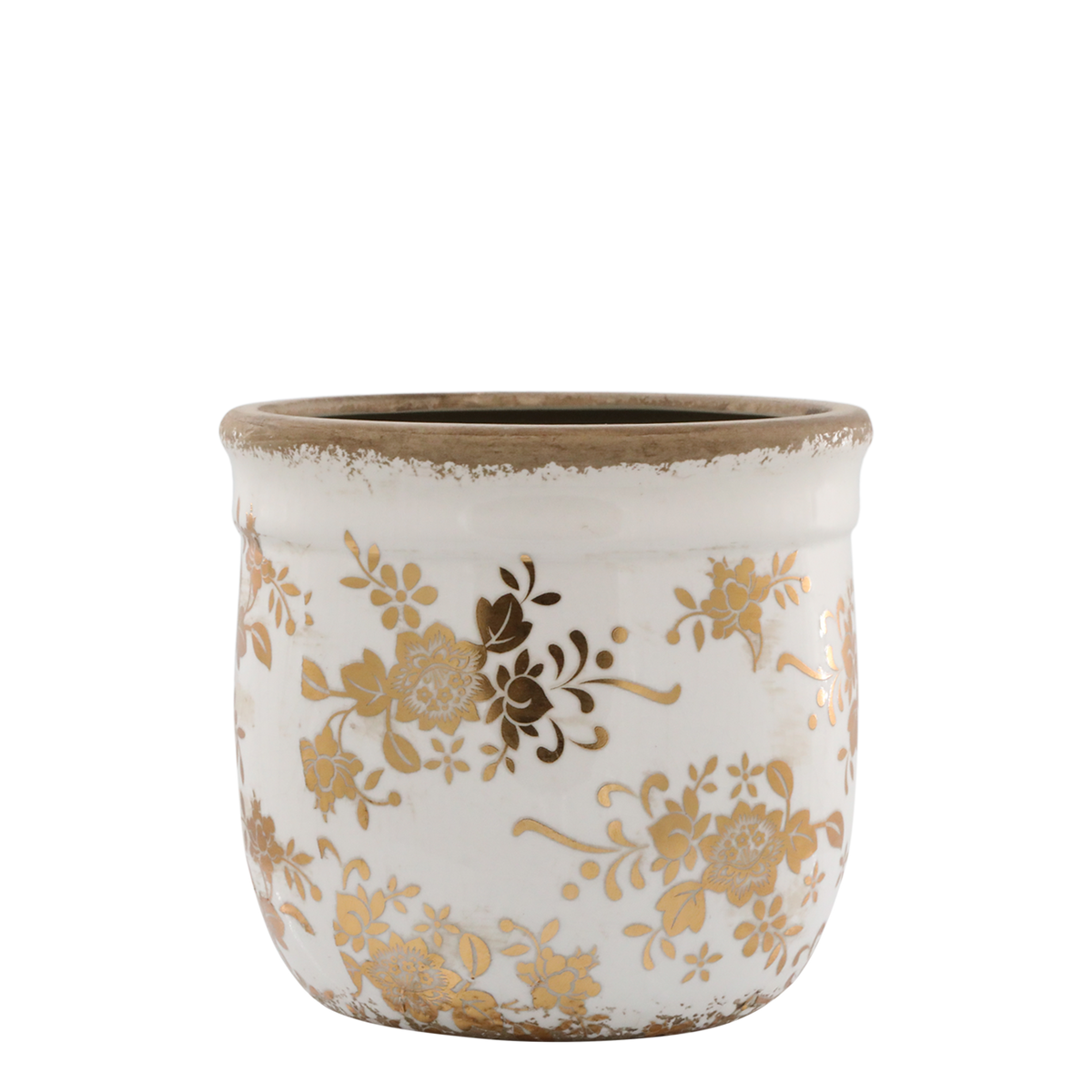 Anniversary Melun Planter H15.5/D17 cm antique brass