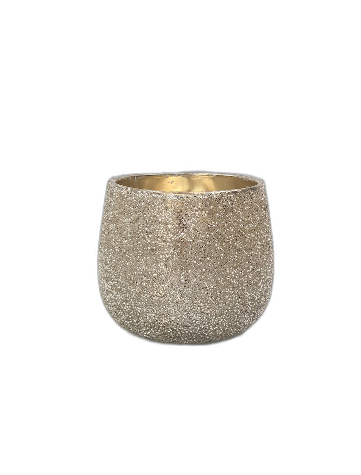 Fyrfadsstage m/ glimmer 7cm champagne by Cor Mulder
