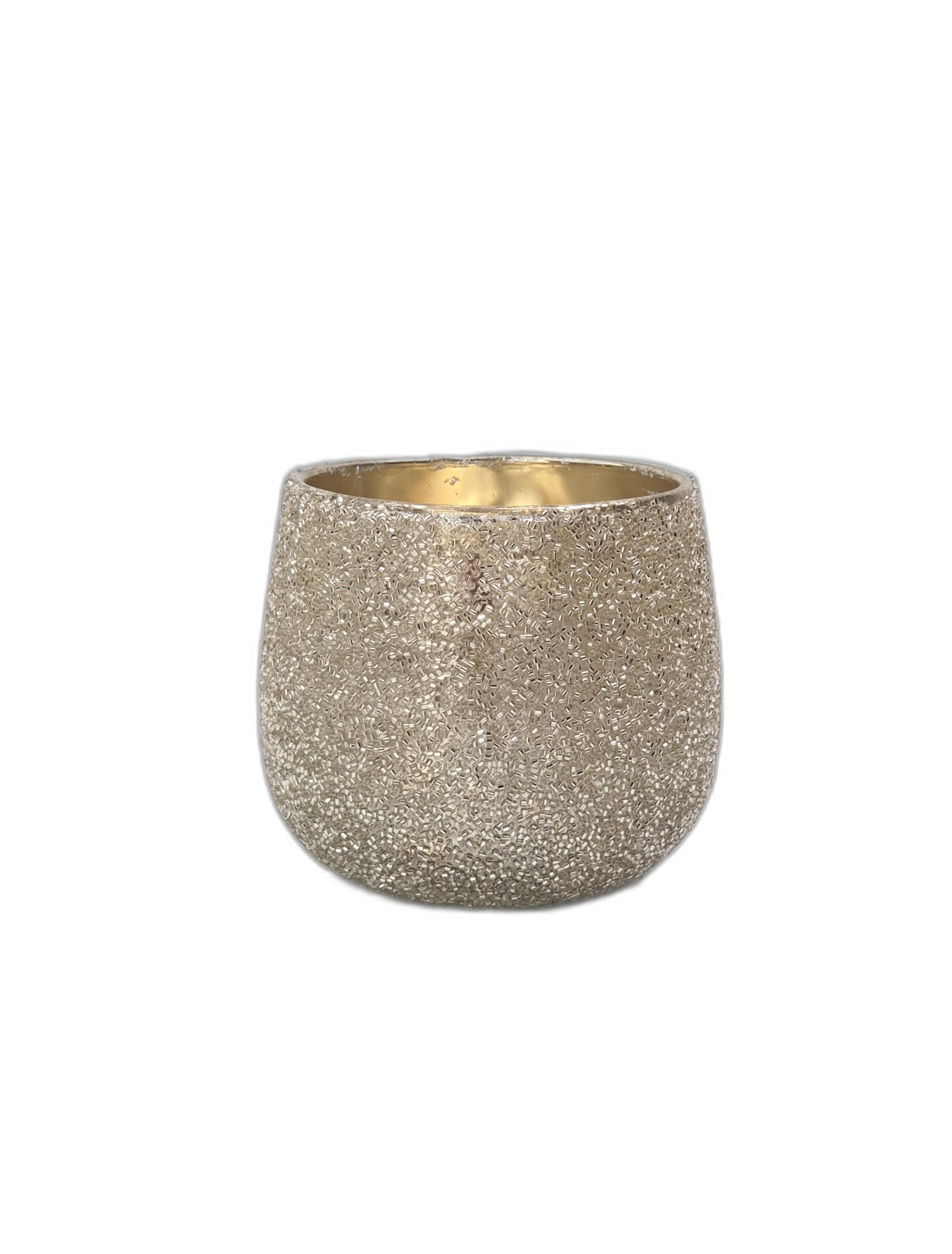 Fyrfadsstage m/ glimmer 11,5 cm champagne by Cor Mulder