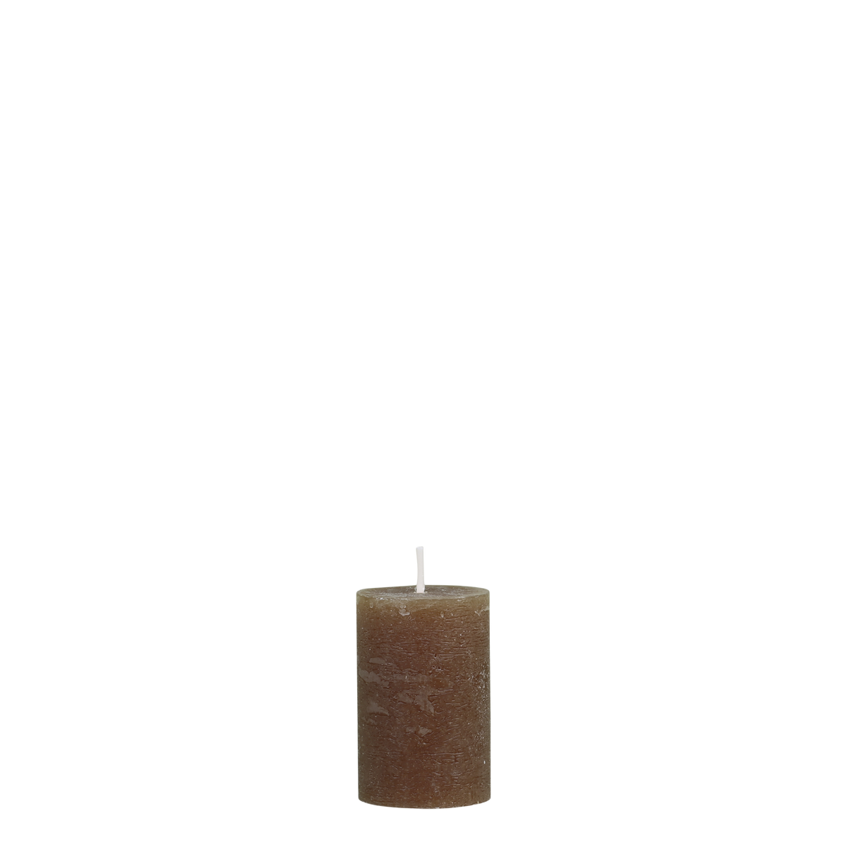 Macon Pillar Candle rustic 16 h H8/D5 cm walnut