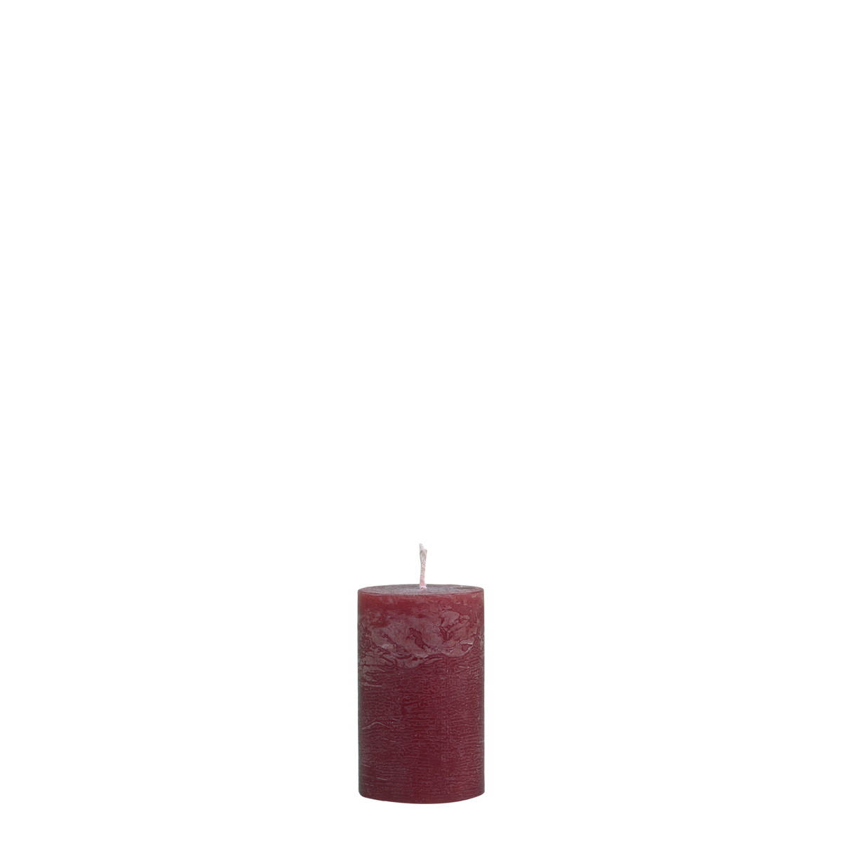 Macon Pillar Candle rustic 16 h H8/D5 cm dark red