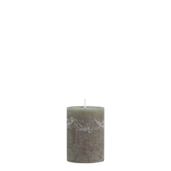 Macon Pillar candle rustic 40 h H10/D7 cm olive