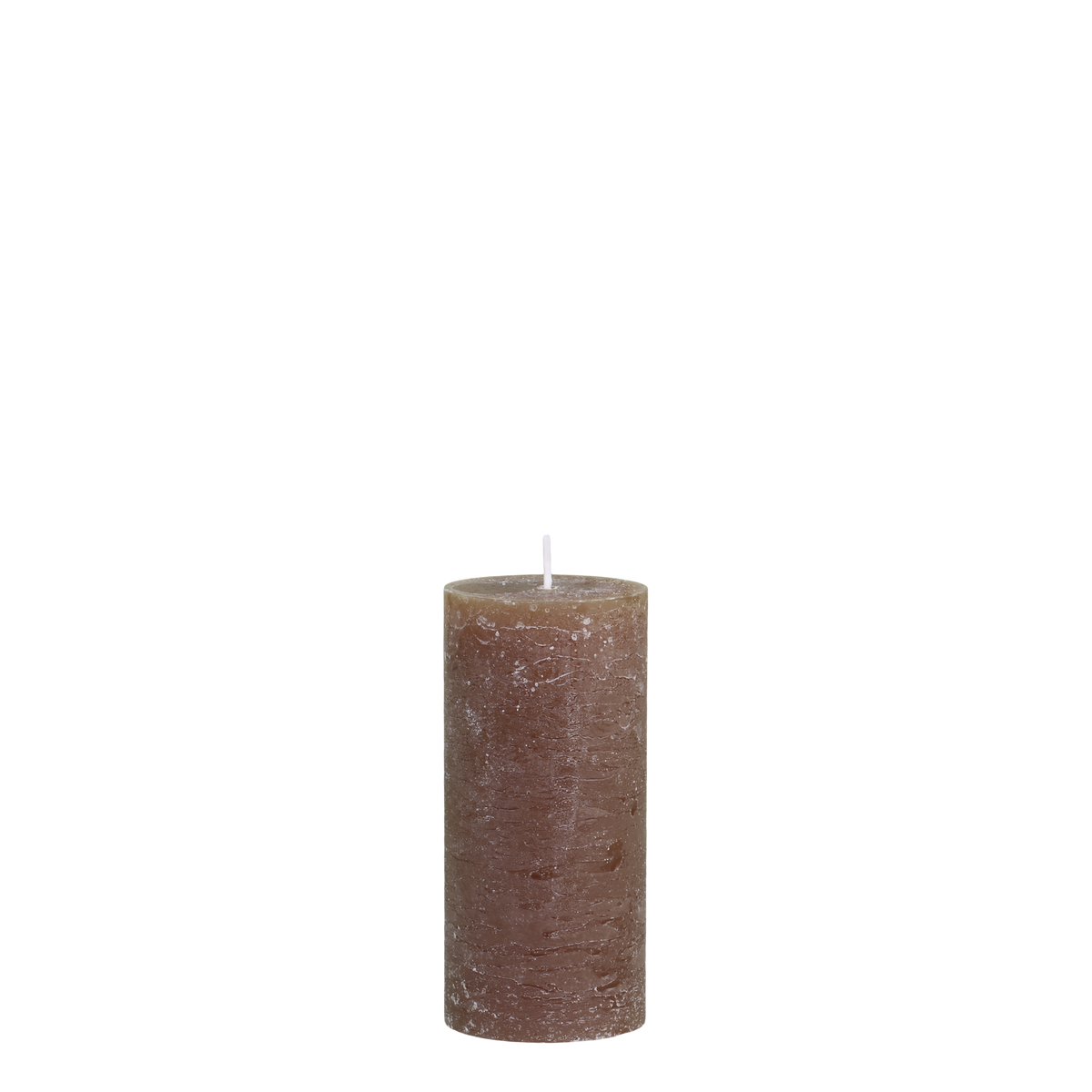 Macon Pillar candle rustic 60 h H15/D7 cm walnut