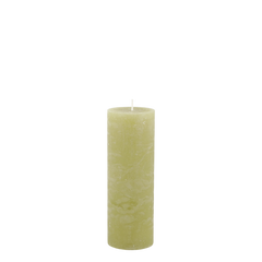 Macon Pillar Candle rustic 80 h H20/D7 cm moss