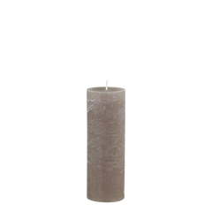 Macon Pillar candle rustic 80 h H20/D7 cm linen