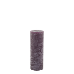 Macon Pillar Candle rustic 80 h H20/D7 cm plum