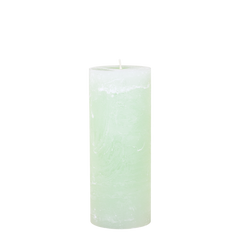 Macon Pillar candle rustic 150 h H25/D10 cm bright verte