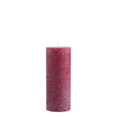 Macon Pillar Candle rustic 150 h H25/D10 cm dark red