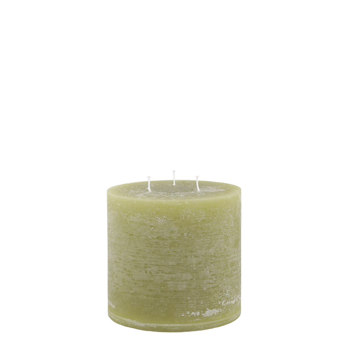 Macon Pillar Candle rustic w. 3 wicks 80 h H15/D15 cm moss