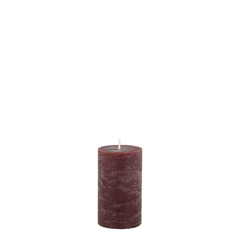 Macon Pillar Candle rustic 30 h H10/D6 cm dark red