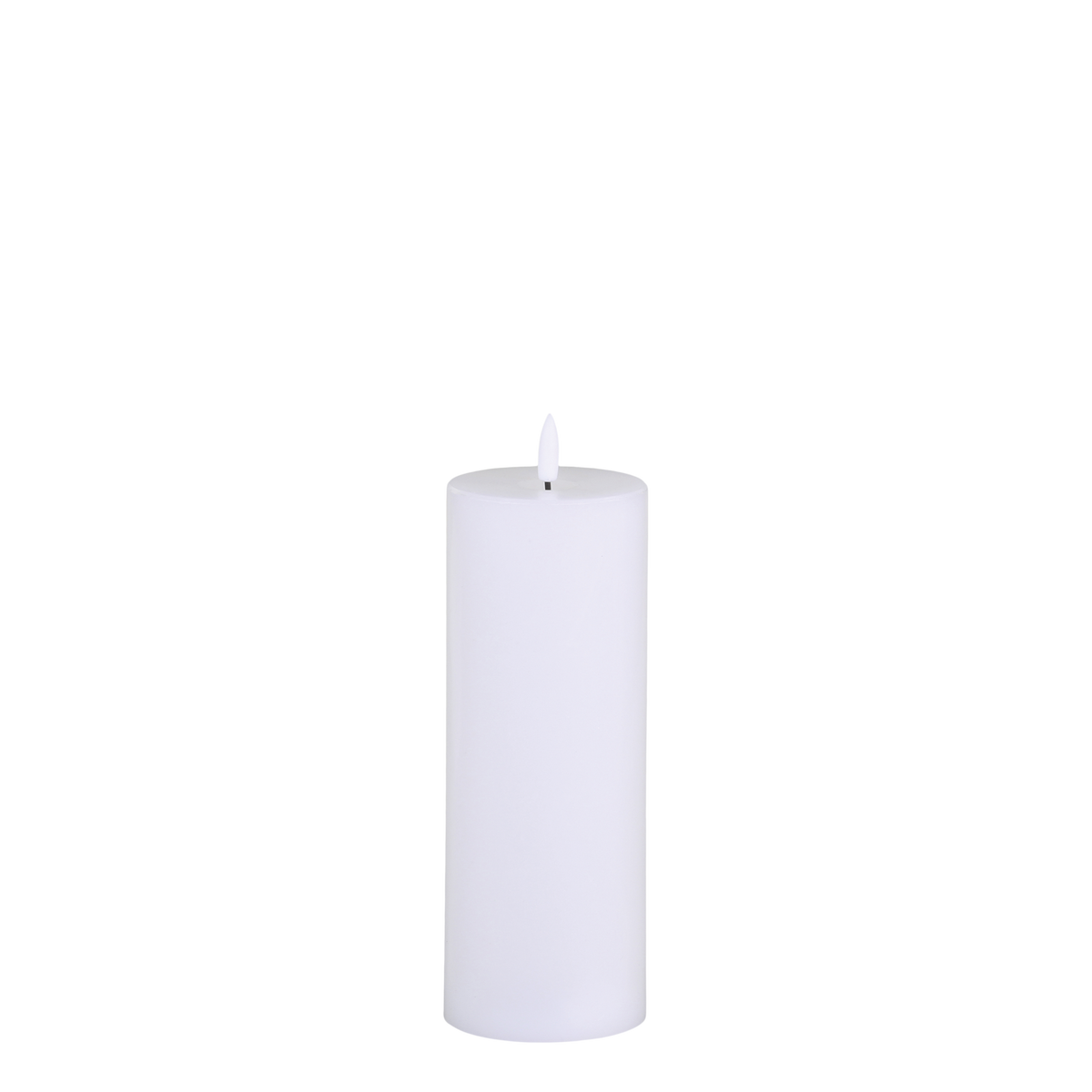 Pillar Candle LED H20/D7.5 cm white