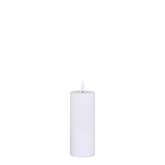 Pillar Candle LED incl. battery H15/D6 cm white