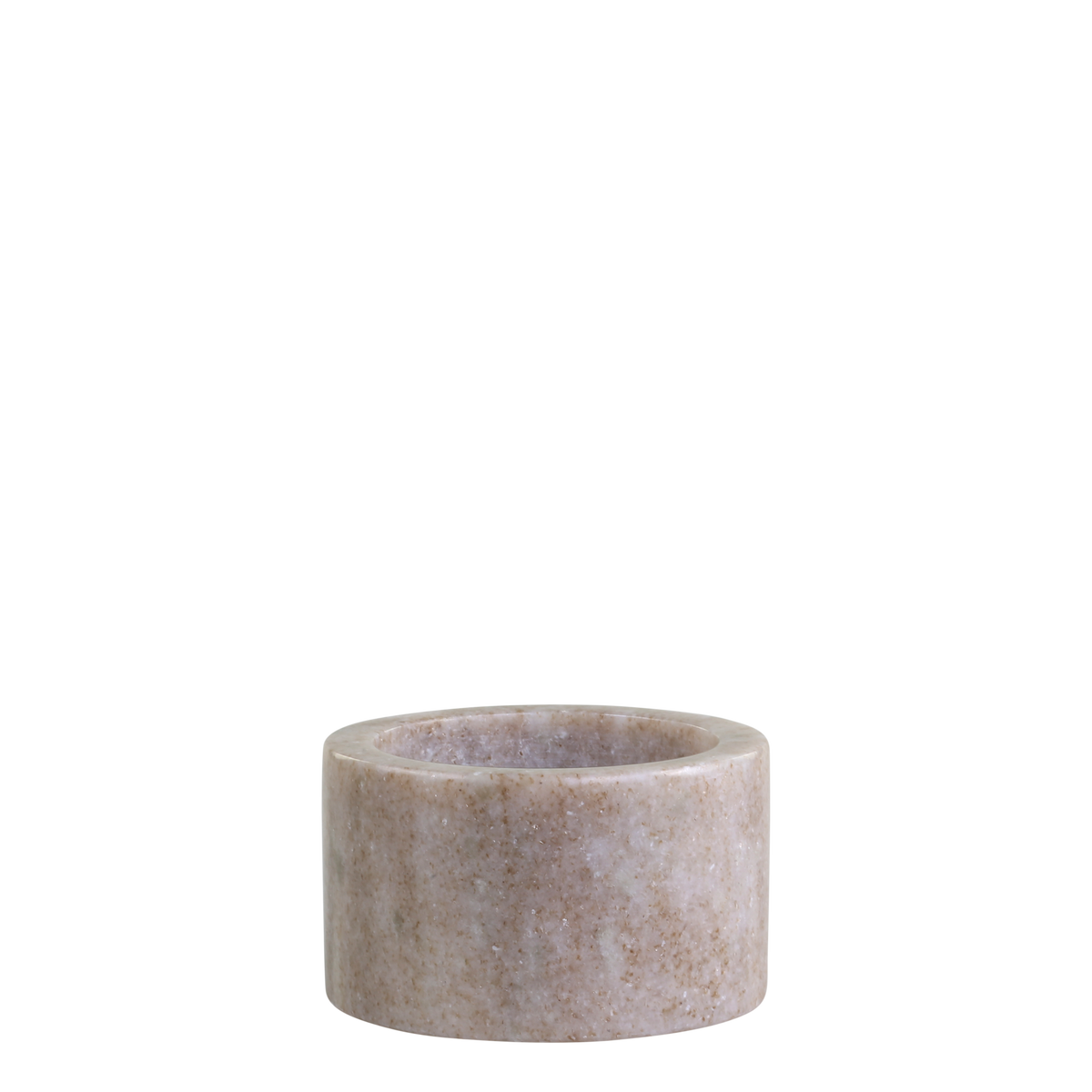 Morlaix Holder in marble H4/D7 cm latte