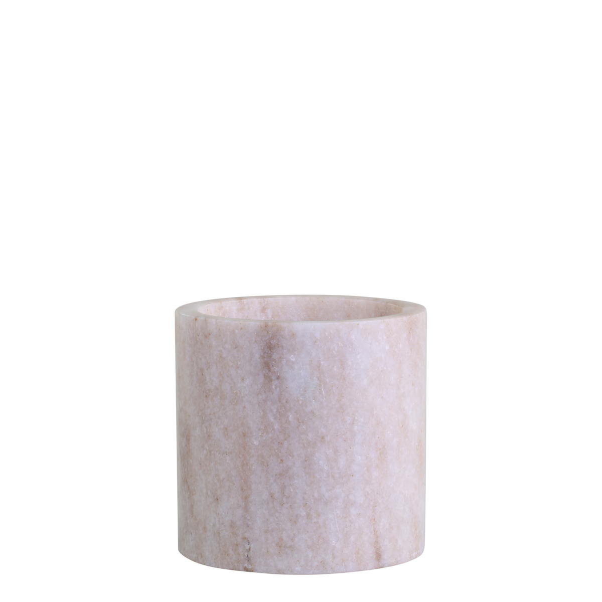 Morlaix Holder in marble H10/D10 cm latte