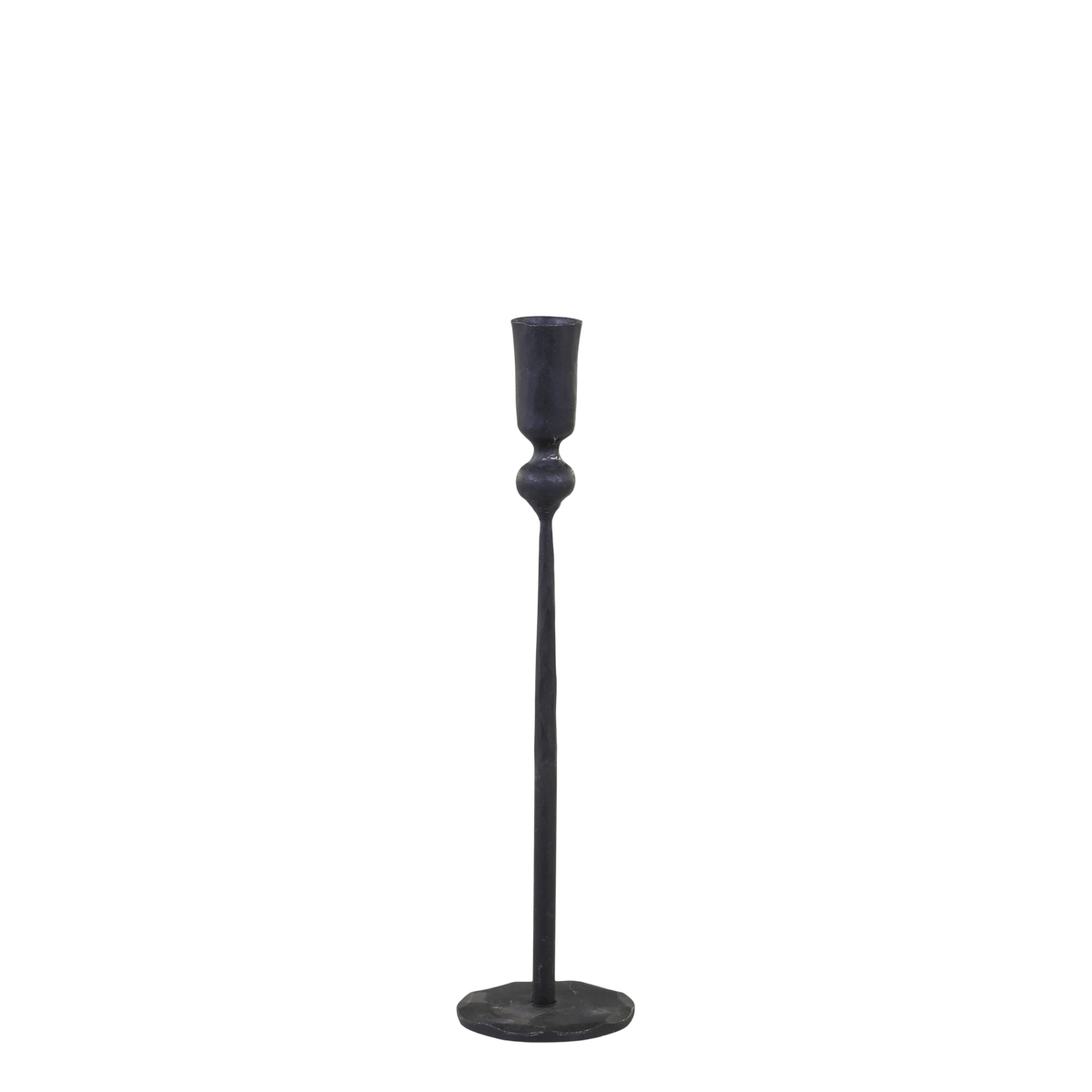 Candlestick H30/D7.5 cm antique black