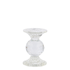 Candlestick H12.5/D9 cm clear