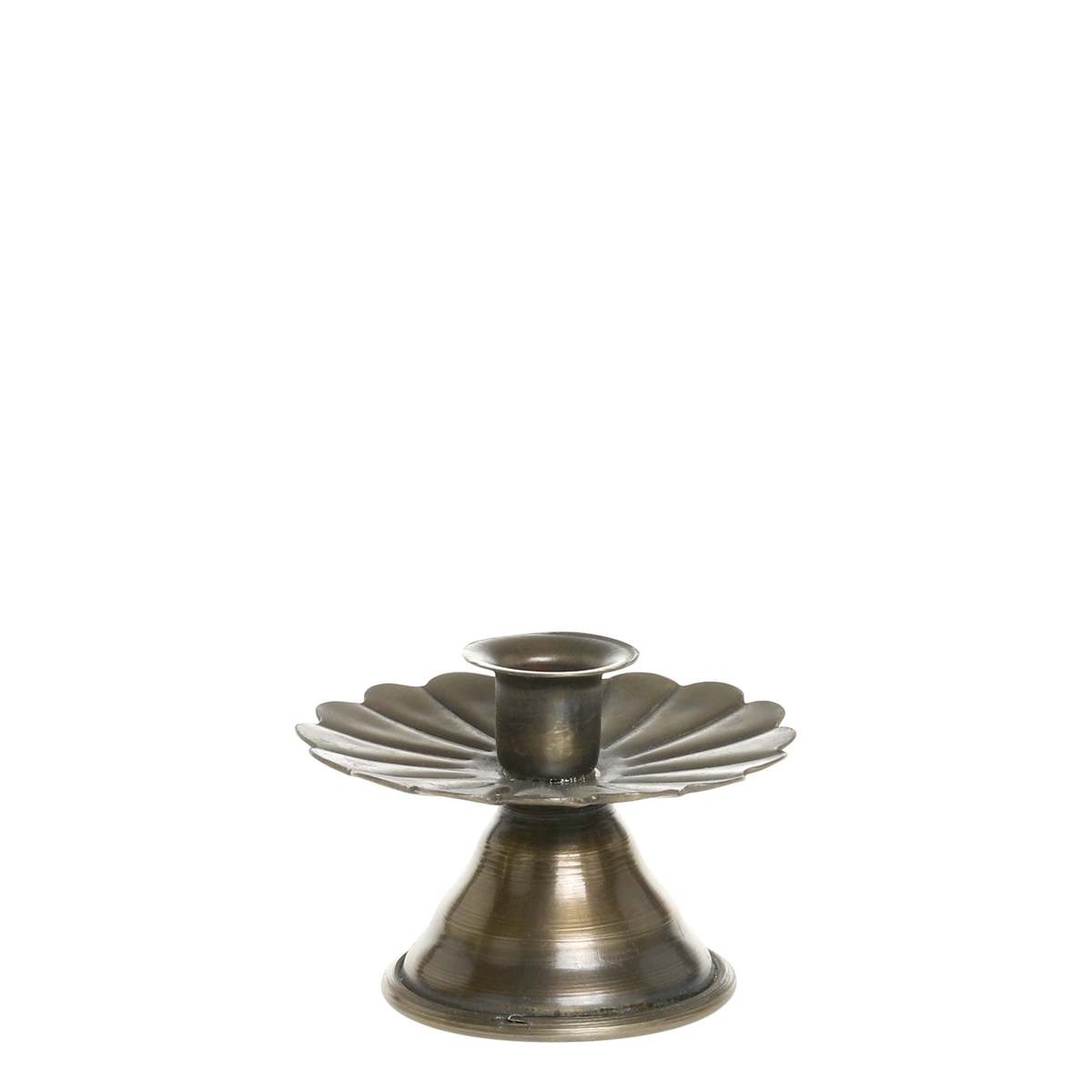 Candlestick for taper candle H4.5/D6.5 cm antique brass