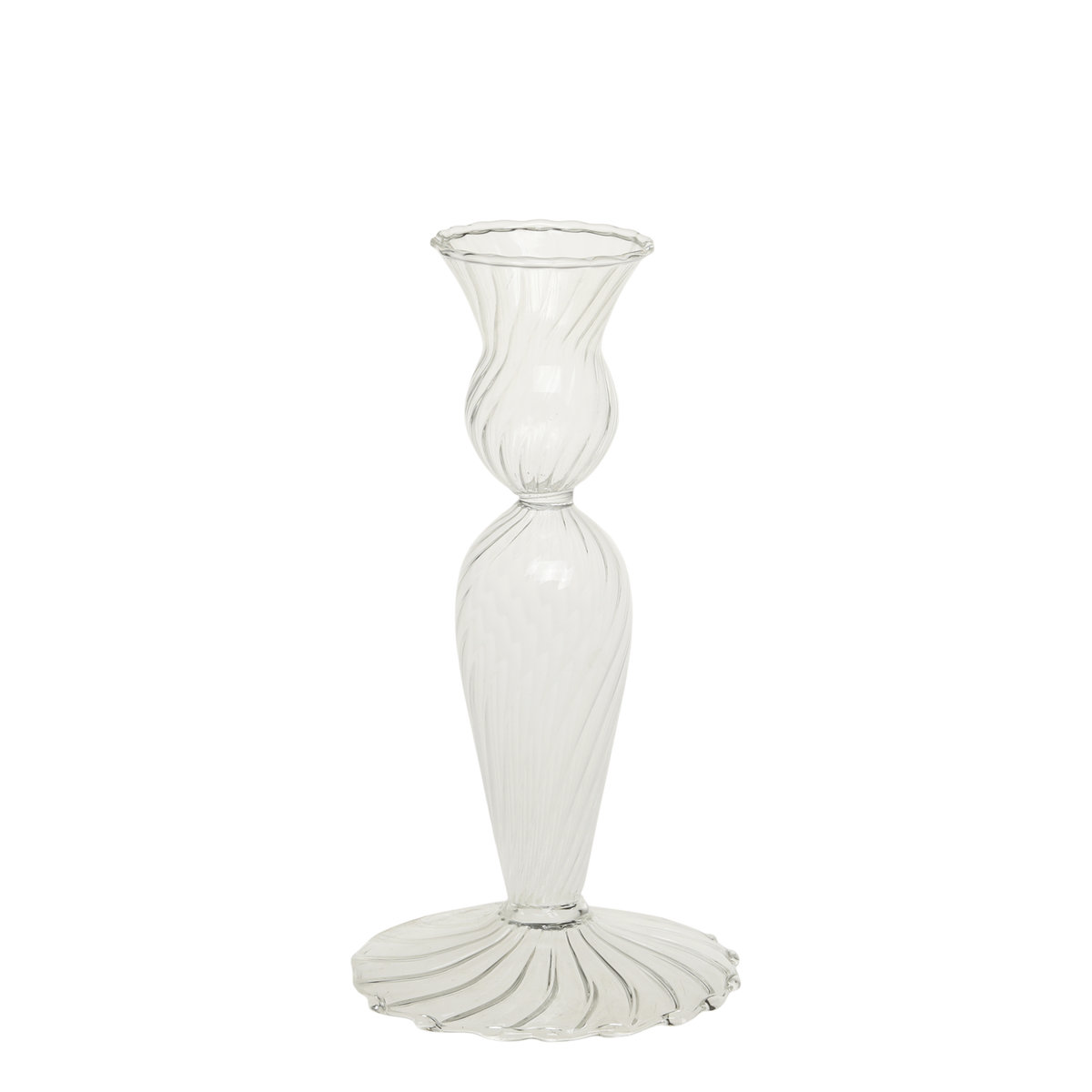 Candlestick H17/D9 cm clear