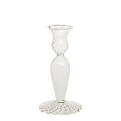 Candlestick H17/D9 cm clear