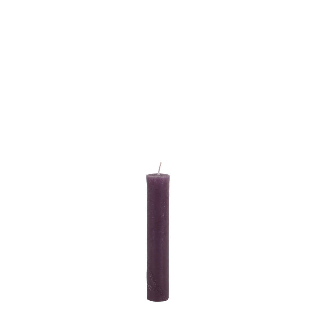 Macon Short Dinner Candle rustic 4 h H11/D2 cm plum