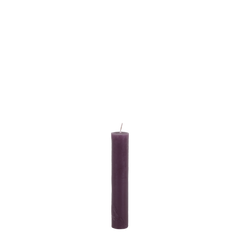 Macon Short Dinner Candle rustic 4 h H11/D2 cm plum