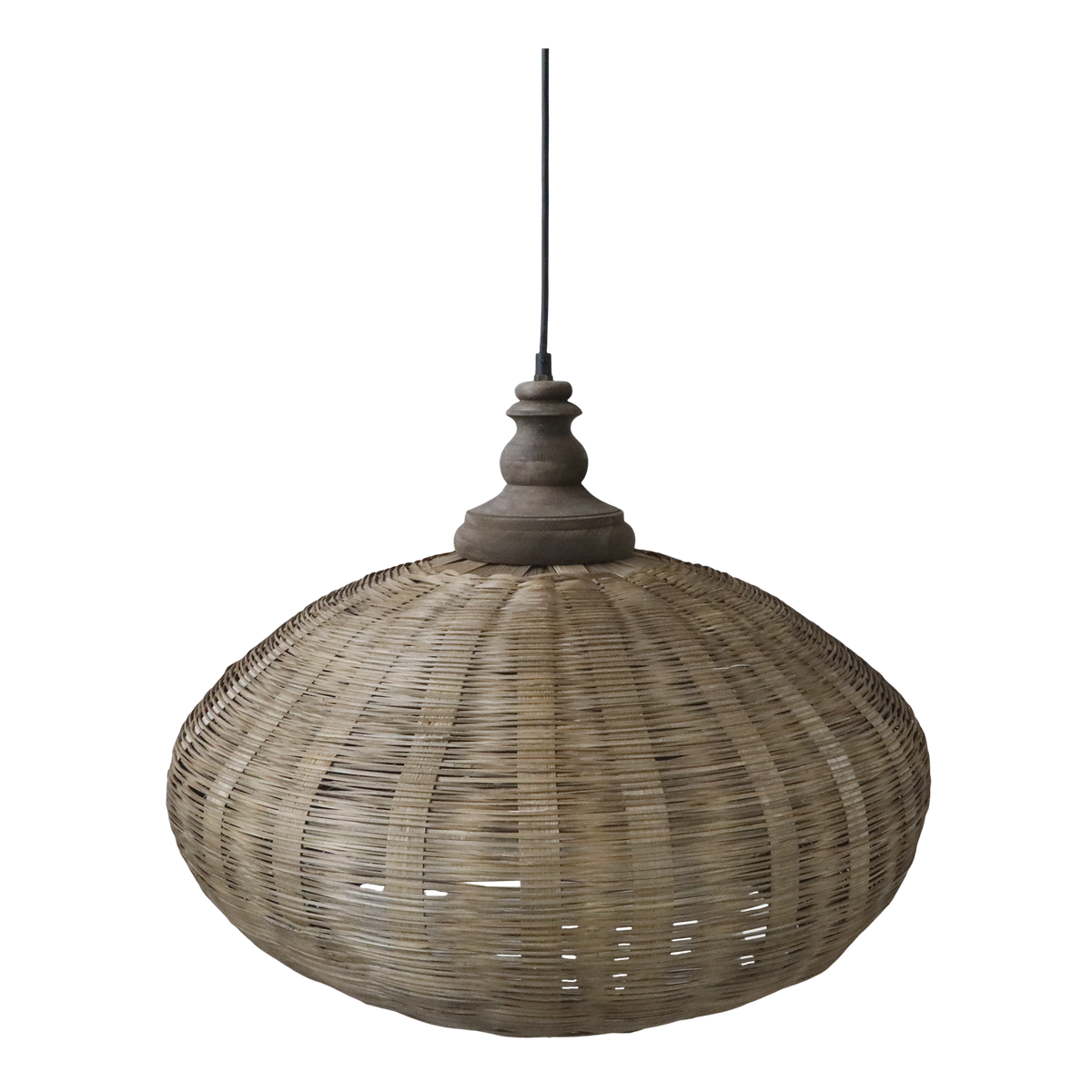 Lamp in wickered rattan H46/D62 cm nature