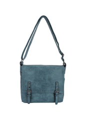 Crossbody taske med bæltelukning 30x10x28