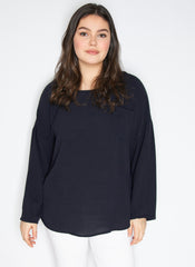 Bluse med lomme - ITFEB25