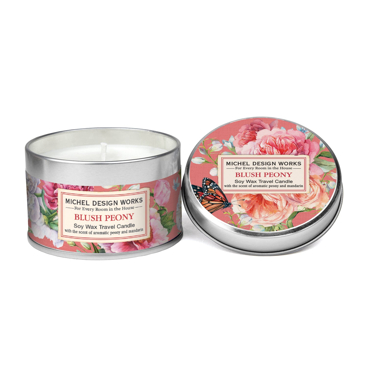 Michel Design Works Rejselys Blush Peony 20 timer+ by Michel Design Works