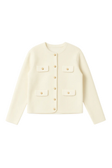 Cardigan Med Guldknapper