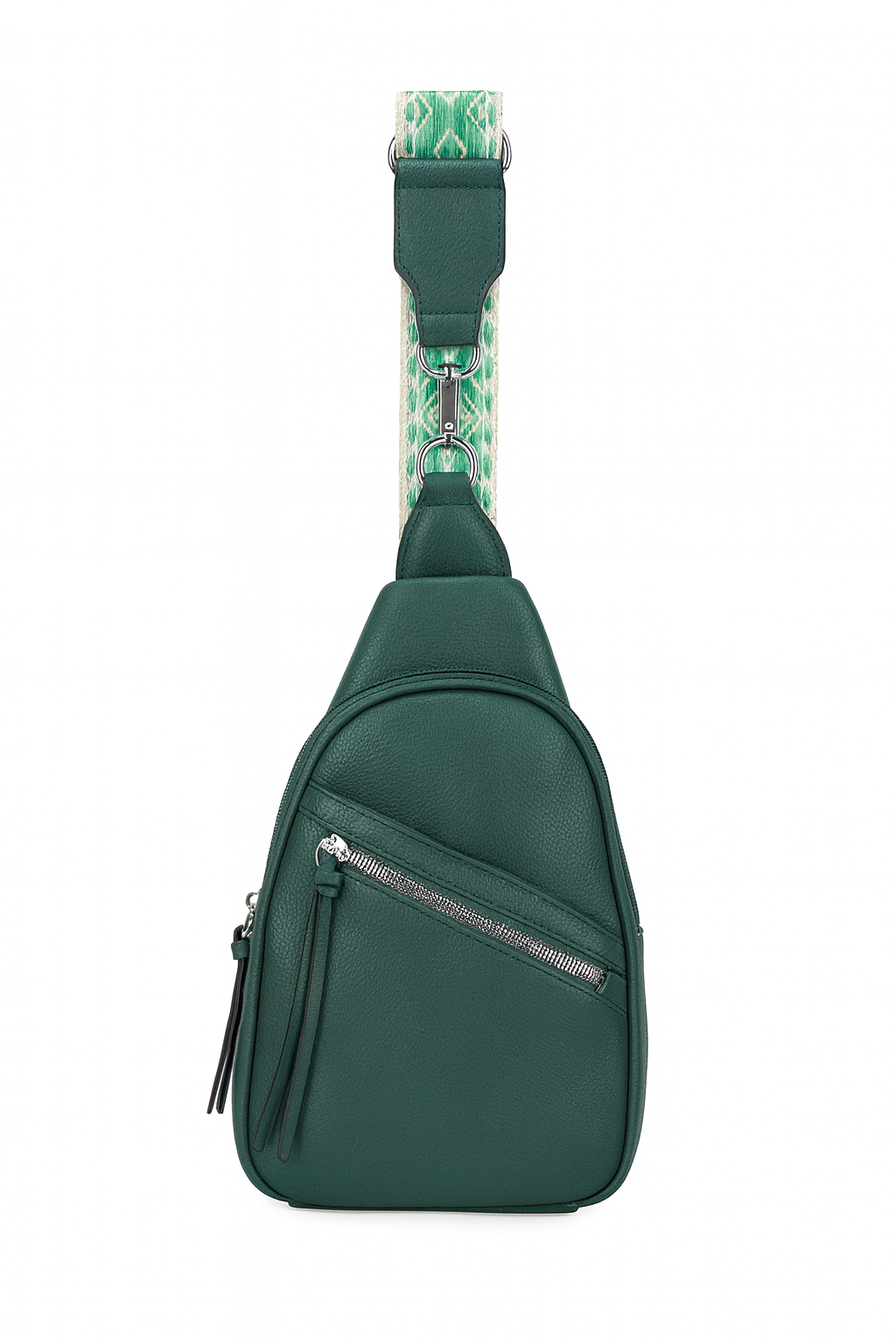 Crossbody rejsetaske med lynlås 20x7x30cm by Eric Bags
