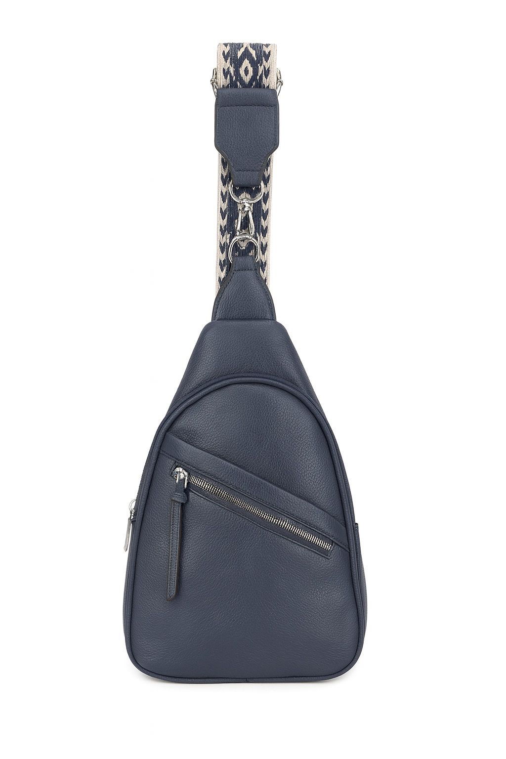 Crossbody rejsetaske med lynlås 20x7x30cm by Eric Bags