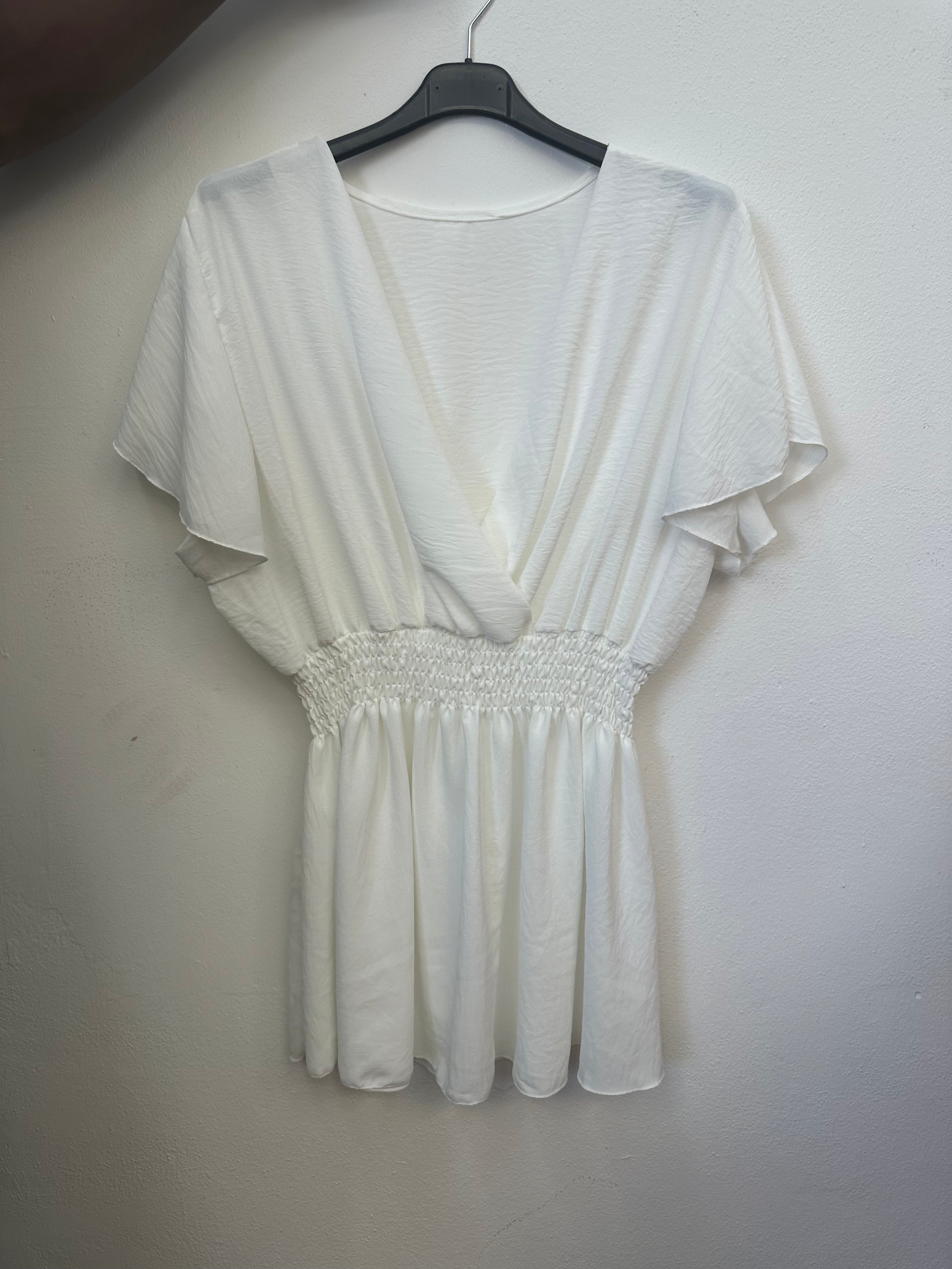 Bluse med smocktalje - ITJULI25 by B.YI