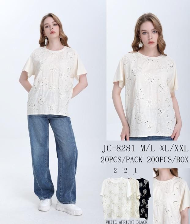 T-shirt med paillet bling - ITMARTS25 by Livia