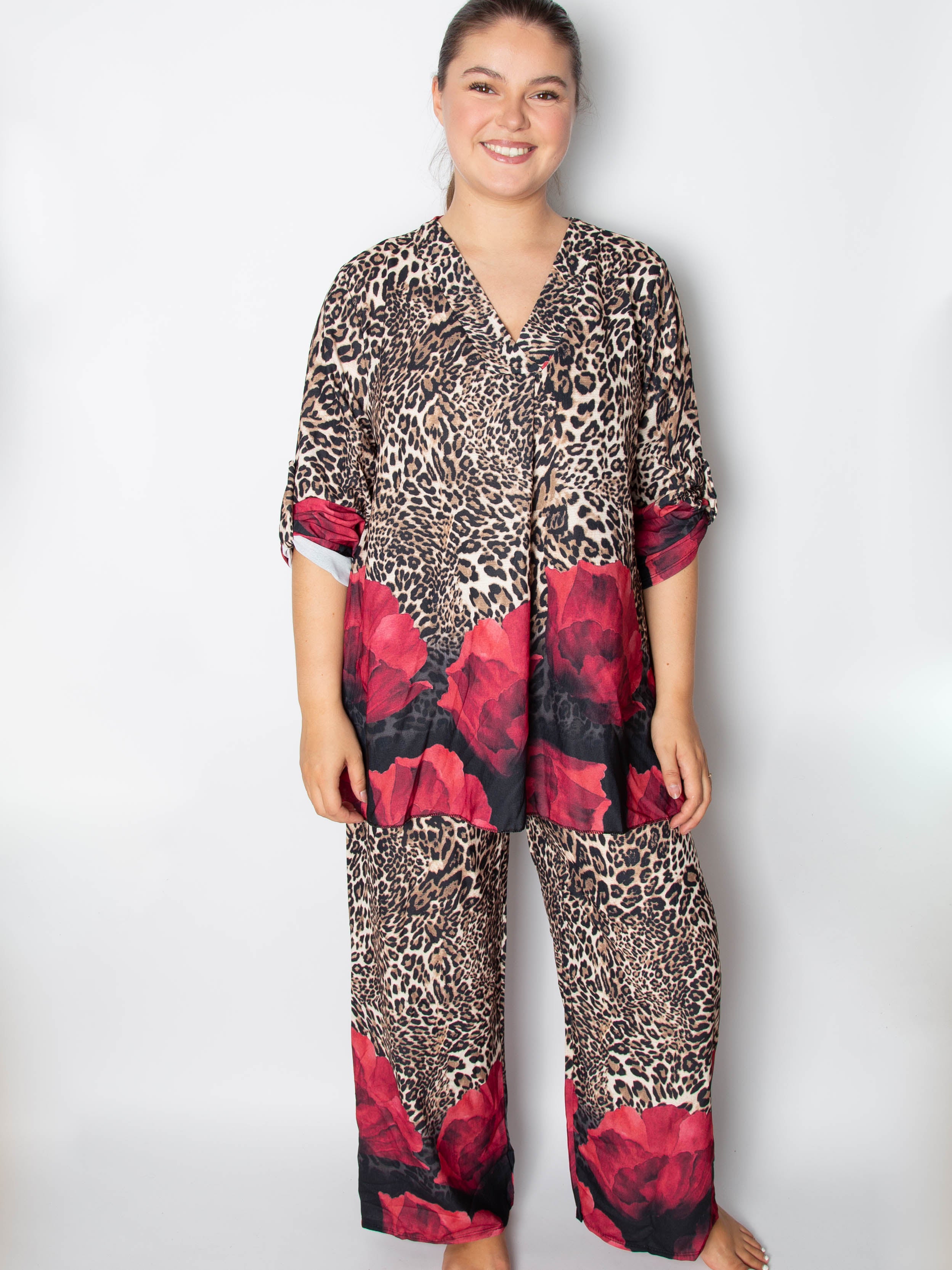 Leopard sæt med print - ITSEP24